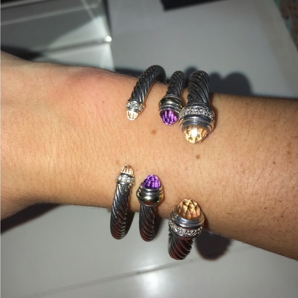 David Yurman 7mm Morganite bracelet - Picture 6 of 6